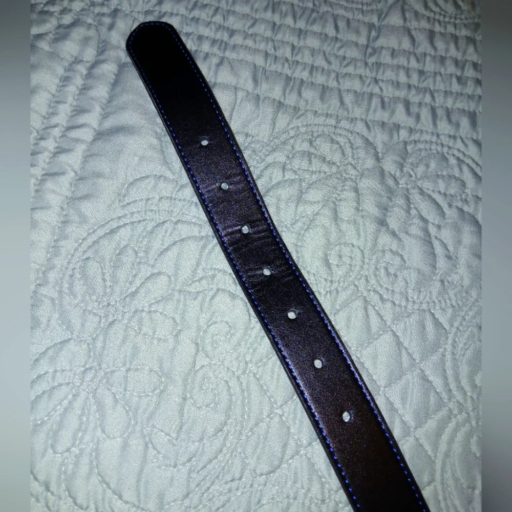Boy's Black Leather Belt XS/S